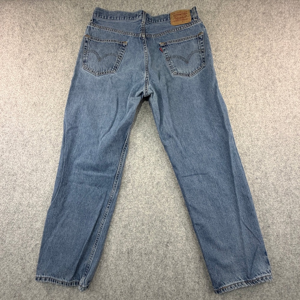Levis 550 Relaxed Fit Jeans Medium Wash Blue Denim 36x32 Mens Vintage 2003